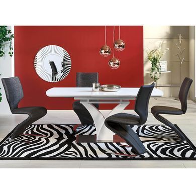Стол HALMAR PALERMO раскладной 140&ndash;180&times;80 см, белый матовый