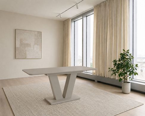 Обідній стіл INTARSIO TORINO K, 140&ndash;180 &times; 80 см, кашемір