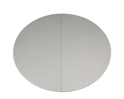 Стіл INTARSIO GENEWA CERAMIC розкладний 105&ndash;140&times;105 см, сірий / чорний каркас