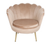 Крісло SIGNAL CAMELLIA 1 VELVET, бежевий / золотистий, BLUVEL 28