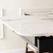 Стол MEBEL ELITE ALICANTE раскладной 160&ndash;200&times;90 см, белый мрамор / орех