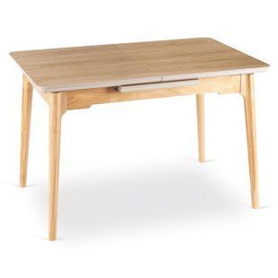 Стол MEBEL ELITE SAMER раскладной 120&ndash;160&times;80 см, золотой дуб