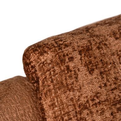 Крісло м'яке розкладне масажне з реклайнером MEBEL ELITE BOX Welur Коричневий