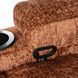 Крісло м'яке розкладне масажне з реклайнером MEBEL ELITE BOX Welur Коричневий