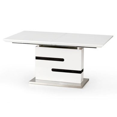 Стол HALMAR MONACO раскладной 160&ndash;220&times;90 см, белый / серый