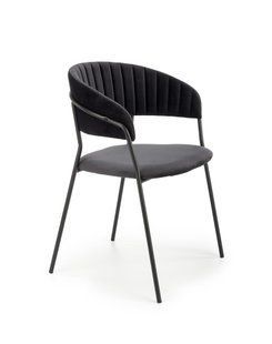 Кресло HALMAR K-426 с подлокотниками, черный / черный, BLUVEL 19