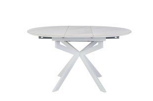 Стол VETRO Офелия TML-1250 раскладной 105&ndash;138&times;105 см, калакатта кристал / белый
