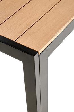 Садовый стол HALMAR FIERRO 150&times;90, коричневый / чёрный