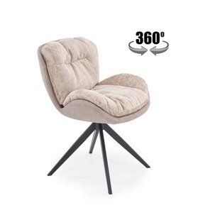 Стілець HALMAR K-599, бежевий / чорний, HAGA 30