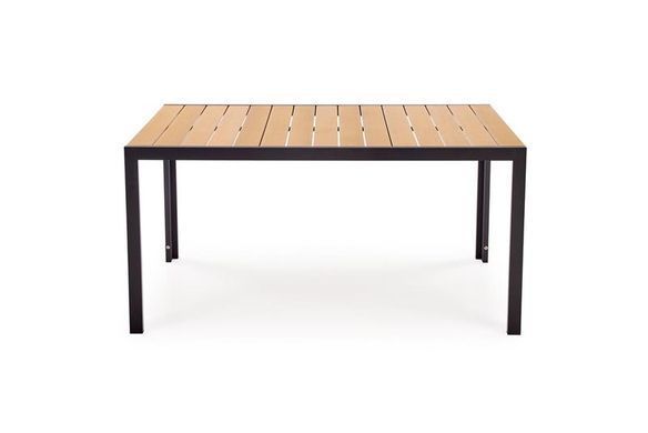 Садовый стол HALMAR FIERRO 150&times;90, коричневый / чёрный