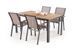 Садовый стол HALMAR FIERRO 150&times;90, коричневый / чёрный
