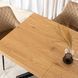 Стіл MEBEL ELITE HAMPTON розкладний 160&ndash;240&times;90 см, золотий дуб / чорний