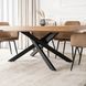 Стіл MEBEL ELITE HAMPTON розкладний 160&ndash;240&times;90 см, золотий дуб / чорний