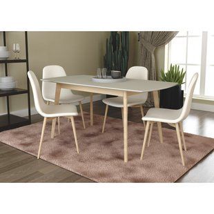 Стіл INTARSIO EXEN II розкладний 120&ndash;160&times;80 см, сірий / бук