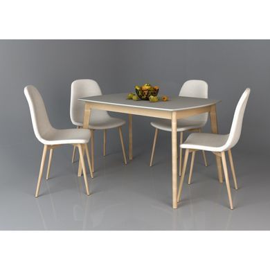 Стол INTARSIO EXEN II раскладной 120&ndash;160&times;80 см, серый / бук