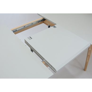 Стол INTARSIO EXEN II раскладной 120&ndash;160&times;80 см, серый / бук