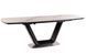 Стол SIGNAL ARMANI CERAMIC раскладной 160&ndash;220&times;90 см, белый мрамор / чёрный матовый