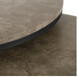 Комплект журнальних столиків MEBEL ELITE ROCKY MAX, сірий бетон / чорний, &Oslash;80 &times; 46,5 см + &Oslash;60 &times; 36,5 см