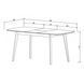 Стол INTARSIO EXEN II раскладной 120&ndash;160&times;80 см, серый / бук