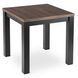 Стіл MEBEL ELITE MAX розкладний 80&ndash;160&times;80 см, горіх / чорний