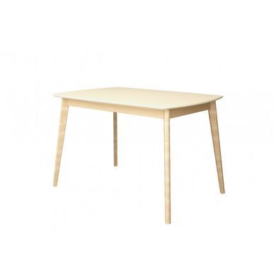 Стол INTARSIO EXEN II раскладной 120&ndash;160&times;80 см, кремовый / бук