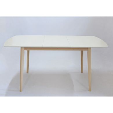 Стол INTARSIO EXEN II раскладной 120&ndash;160&times;80 см, кремовый / бук