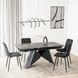 Стіл MEBEL ELITE VERONA розкладний 160&ndash;240&times;90 см, чорний мармур / чорний