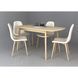 Стол INTARSIO EXEN II раскладной 120&ndash;160&times;80 см, кремовый / бук