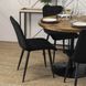 Стіл MEBEL ELITE LINO круглий 100 см, дуб рустикальний / чорний
