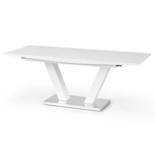 Стіл HALMAR VISION розкладний 160&ndash;200&times;90 см, білий