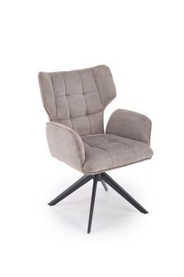 Крісло HALMAR K-601 з підлокітниками, сірий / чорний, VINCI 11