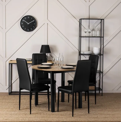 Кухонний стілець MEBEL ELITE TEX 2, чорний, екошкіра
