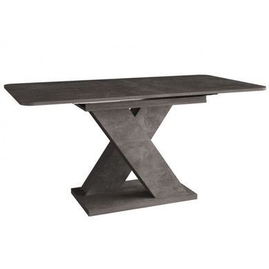 Стіл INTARSIO DARK A розкладний 120&ndash;160&times;80 см, ательє темний