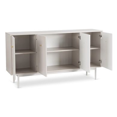 Комод MEBEL ELITE MARLEN 155, кашемір із золотистими ручками