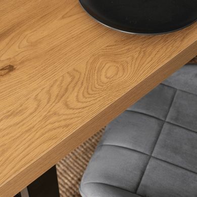 Стол MEBEL ELITE TOMAS раскладной 130&ndash;230&times;90 см, золотой дуб / черный
