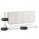 Комод MEBEL ELITE MARLEN 155, кашемір із золотистими ручками