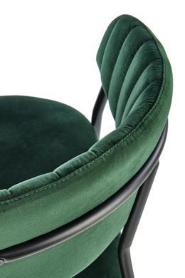 Кресло HALMAR K-426 с подлокотниками, темно-зеленый / черный, BLUVEL 78
