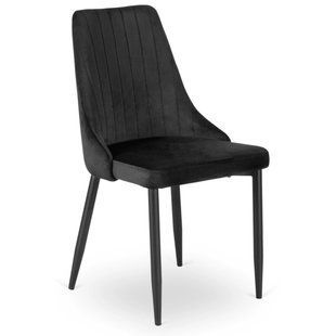 Кухонний стілець MEBEL ELITE BARI, чорний, велюрова тканина