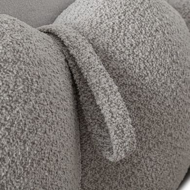 Ліжко MEBEL ELITE ANKARA Boucle 140x200 см Сірий