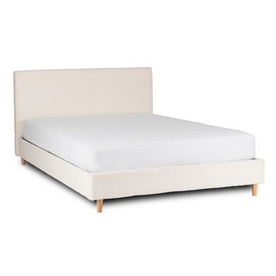 Ліжко MEBEL ELITE KIOTO Boucle 140x200 см Кремовий
