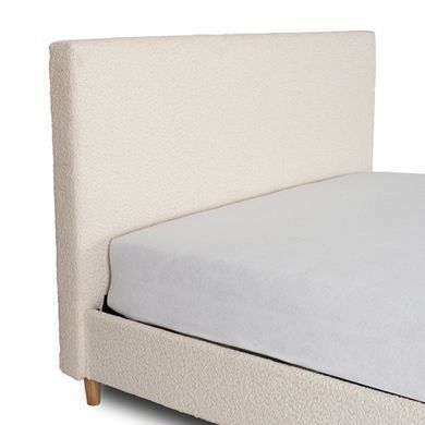 Ліжко MEBEL ELITE KIOTO Boucle 140x200 см Кремовий