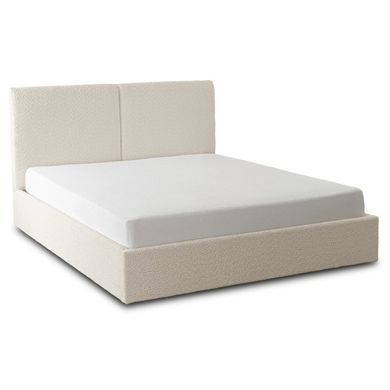 Ліжко MEBEL ELITE MARSYLIA Boucle 140x200 см Кремовий