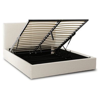 Ліжко MEBEL ELITE MARSYLIA Boucle 140x200 см Кремовий